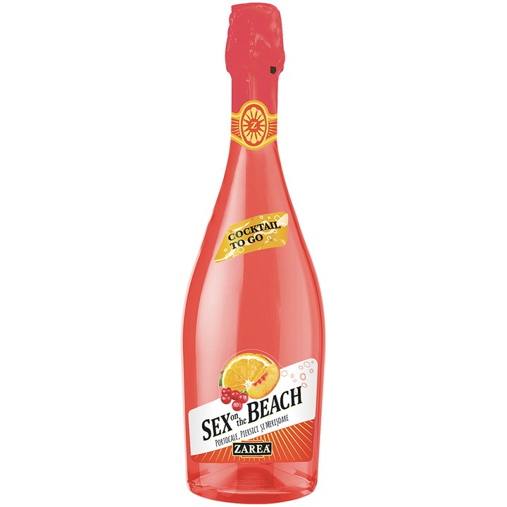 Zarea Cocktail, Sex on the beach, cu suc de portocale, piersici si merisoare, 7%, 0.75l