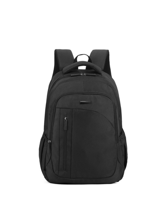 Aoking, Rucsac cu model uni si compartiment pentru laptop, Negru
