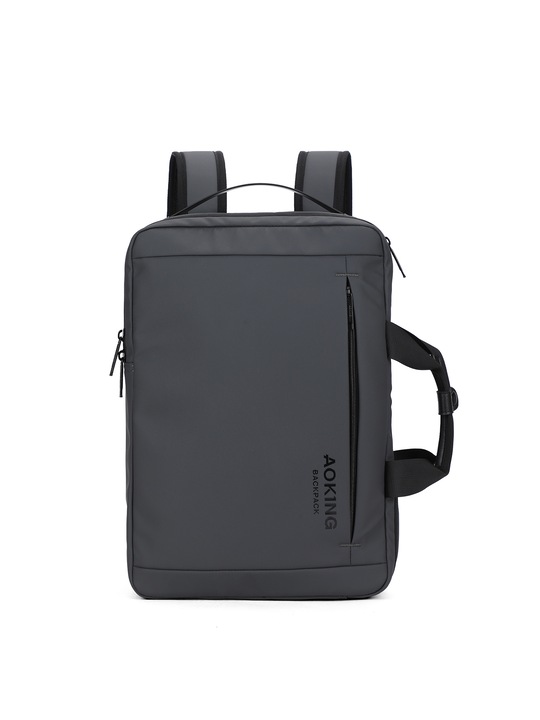Aoking, Rucsac cu inchidere cu fermoar, Gri