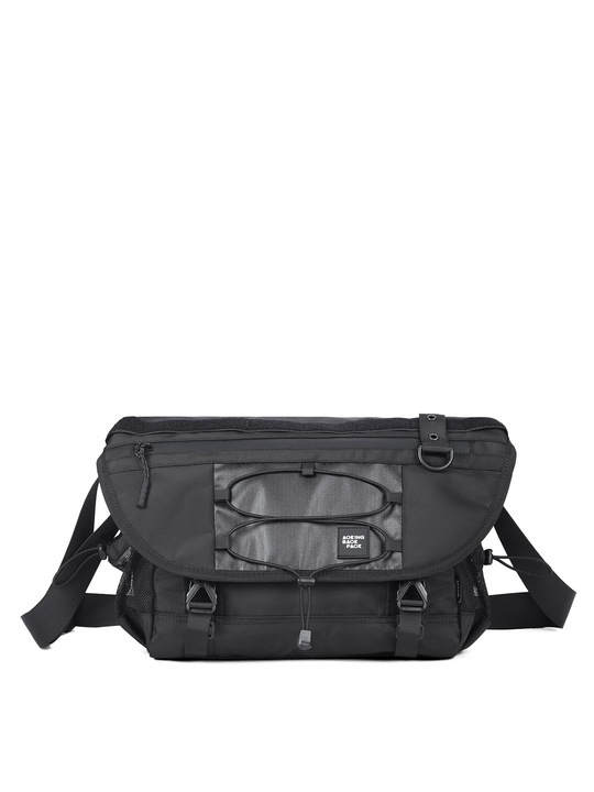 Aoking, Geanta unisex cu bareta ajustabila pentru umar, Negru