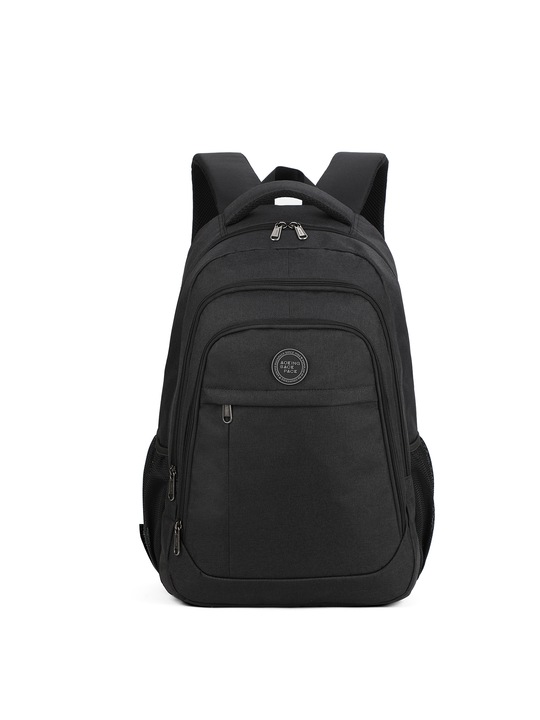 Aoking, Rucsac unisex cu buzunare multiple si barete ajustabile pentru amortizare, Negru