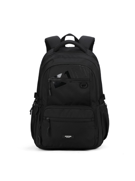 Aoking, Rucsac din material textil cu buzunare multiple 181081, Negru