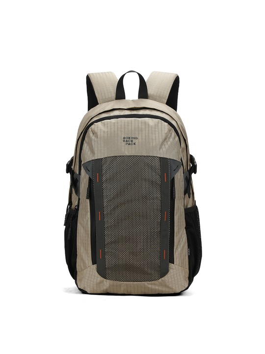 Aoking, Rucsac textil cu buzunar frontal de plasa, Verde