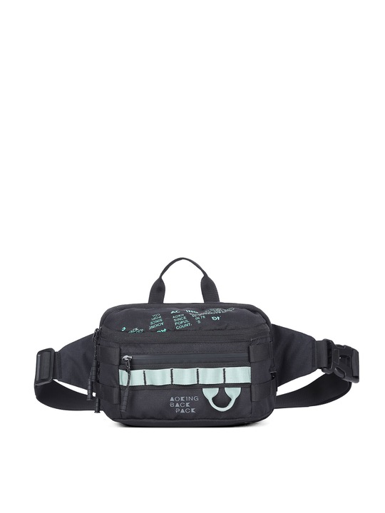 Aoking, Borseta unisex cu maner, Negru