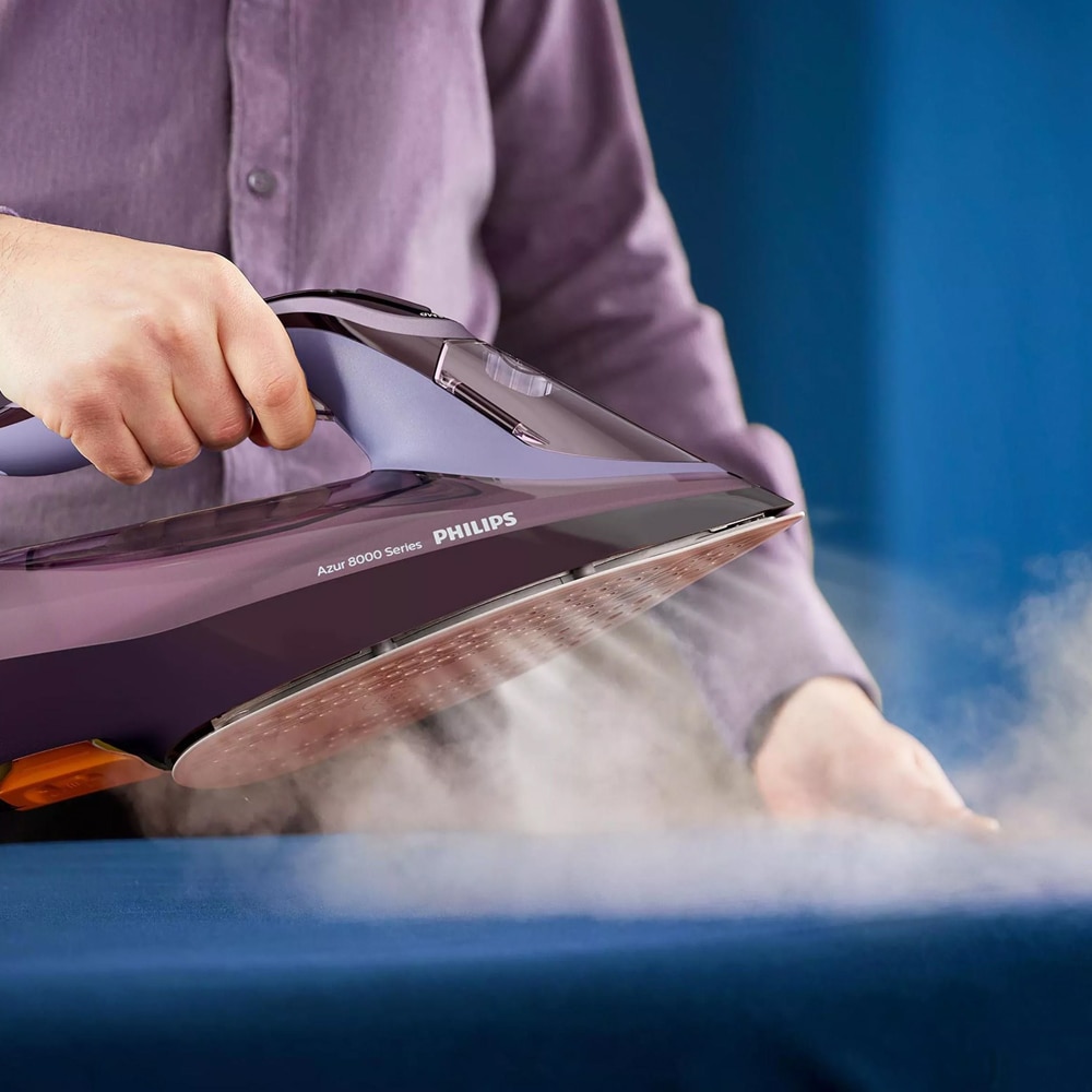 Fier de calcat Philips Seria 8000 DST8021/30, 3000 W, Rezervor 0.3 l, Jet de abur 240 g/min Violet