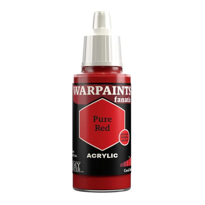 WP3118 Pure Red festék, The Army Painter Warpaints Fanatic, 18 ml