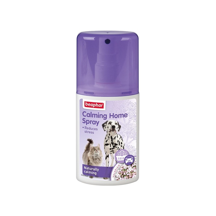 Spray calmant pentru caini si pisici, BEAPHAR, valeriana, stimuleaza relaxarea si senzatia de calm, 125 ml