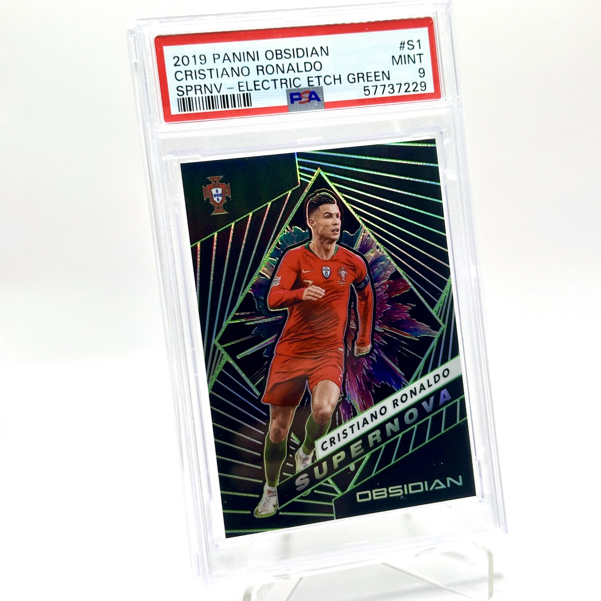 Cartonas de fotbal Panini, Cristiano Ronaldo, 4 din 25 Gradat PSA
