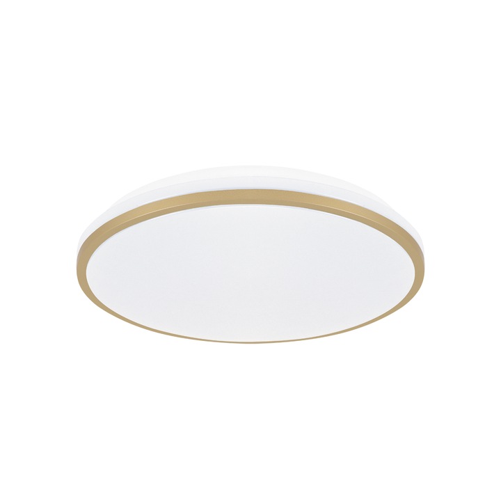 Struhm LED mennyezeti lámpa 12W, 4000K, 730lm, 280x280x65mm, aranyszín