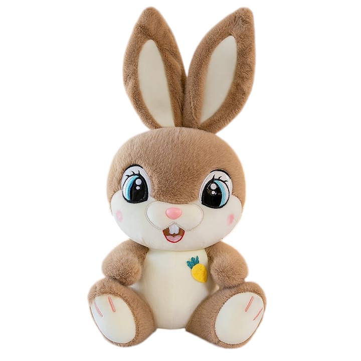 Jucarie de plus Iepurasul Vesel, 50 cm, maro, Toyska®