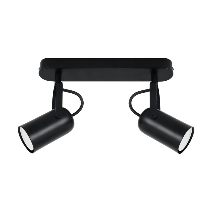 Struhm LOFTA GU10 2L mennyezeti lámpa, LED, fekete, 205x280x60mm