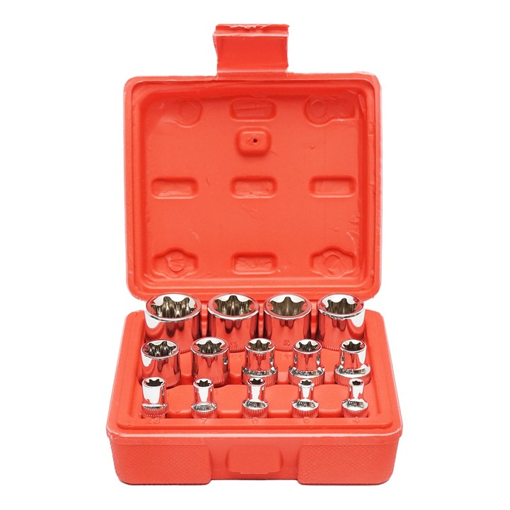 Breckner Germany E-Torx csőkulcs készlet, 14 darabos