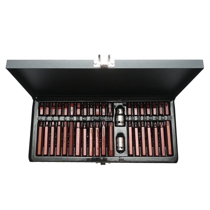 Trusa chei imbus cu biti torx, hex si spline 40 piese Breckner Germany