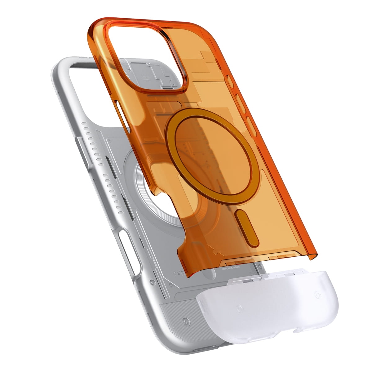 Husa Geanta Spigen Classic C1 pentru iPhone 16 Pro, portocalie