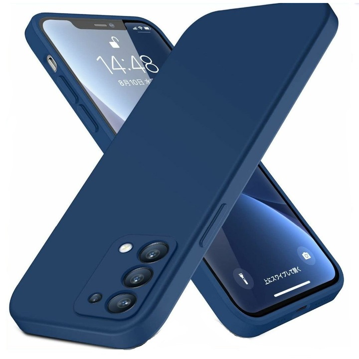 Husa de protectie compatibila cu Samsung Galaxy A15 4G/A15 5G, Albastru mat