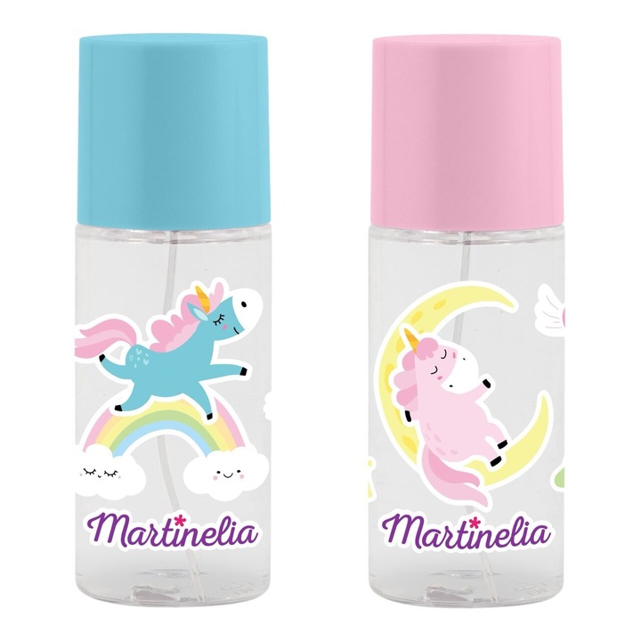 Set 2 Apa de colonie pentru copii, Blue & Pink Unicorn Sweet Dreams, Martinelia 3151, 2x85 ml