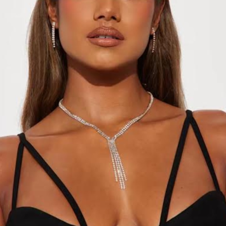 Set bijuterii pentru femei, CRM, Glamour Strass, elegant, auriu