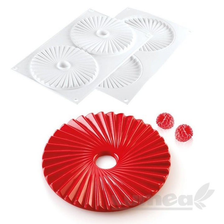 Forma din silicon, Silikomart Plisse 100, 2 cavitati