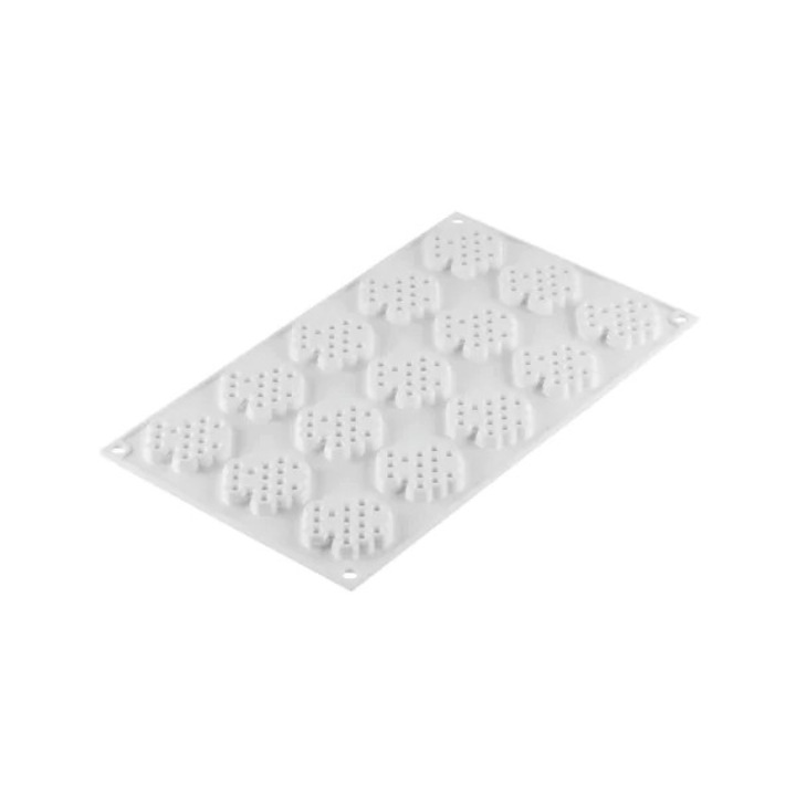 Forma din silicon pentru monoportii, Silikomart Miel 8, 15 cavitati, ø45 x 8 mm