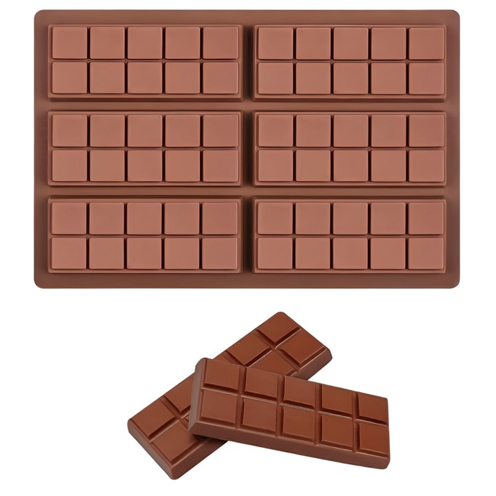 Forma Silicon Ciocolata Dubai 26 x 17 cm 6 alveole