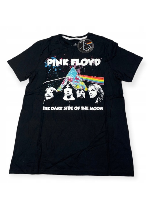Tricou barbati, Pink Floyd, Bumbac, decolteu rotund, Negru, S INTL