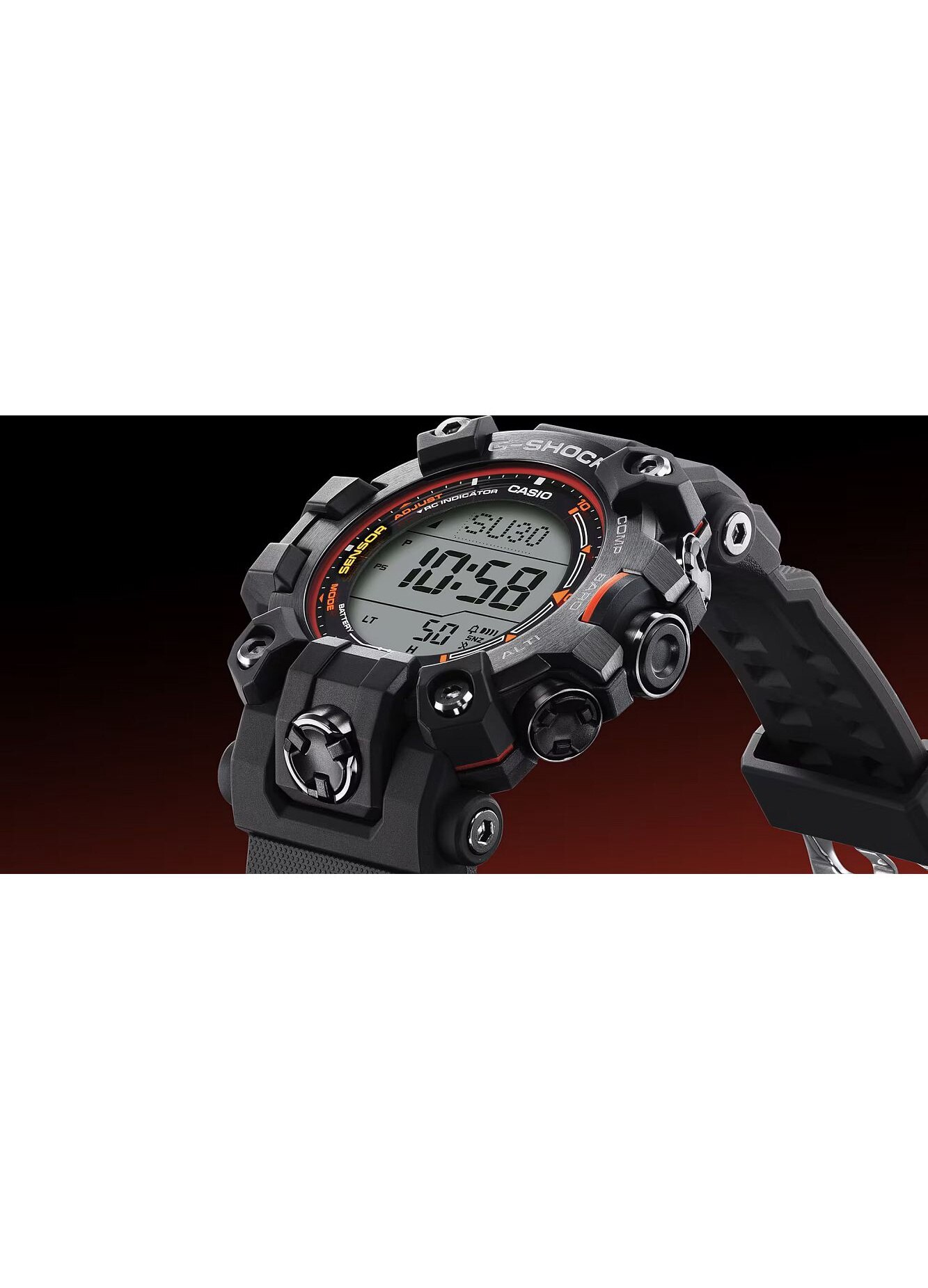 Ceas G-SHOCK Casio Mudman Solar GW-9500MEC-1ER, negru, mecanism