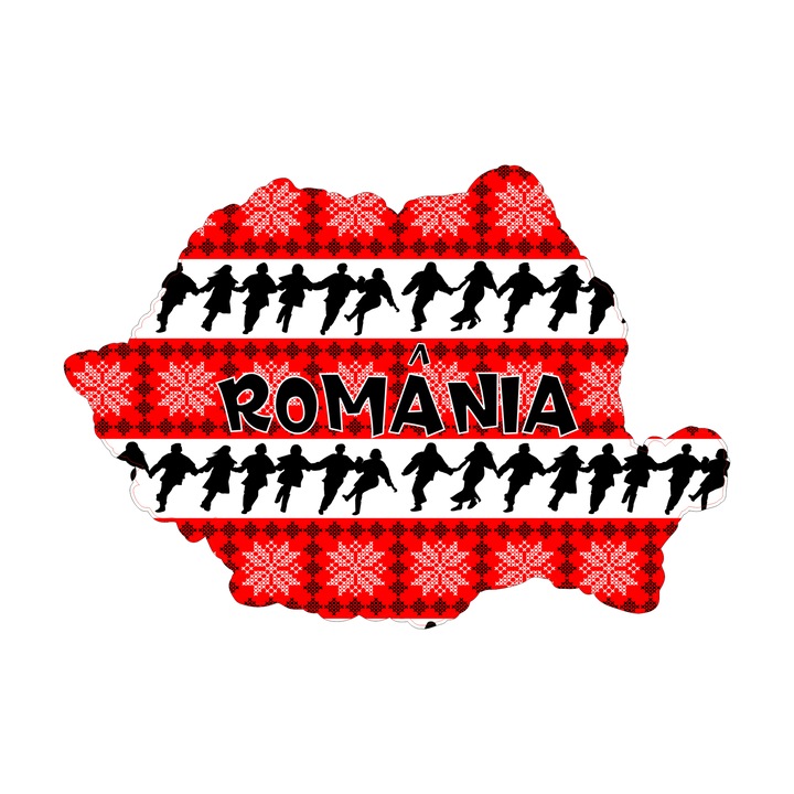 Magnet harta suvenir gift shop personalizat cu mesaj, Romania, model 24, din lemn