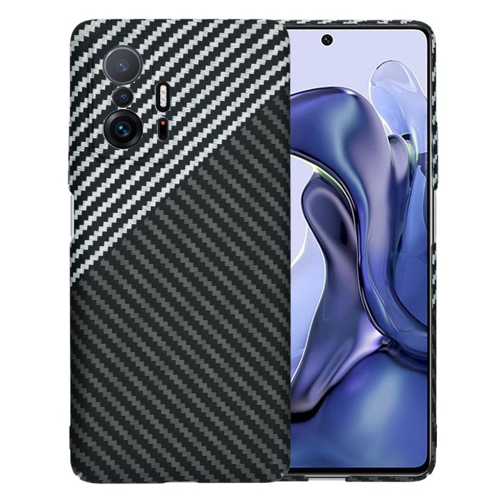 Кейс за Xiaomi 11T 5G 11T PRO 5G CarbonFiber UltraSlim Lightweight сив