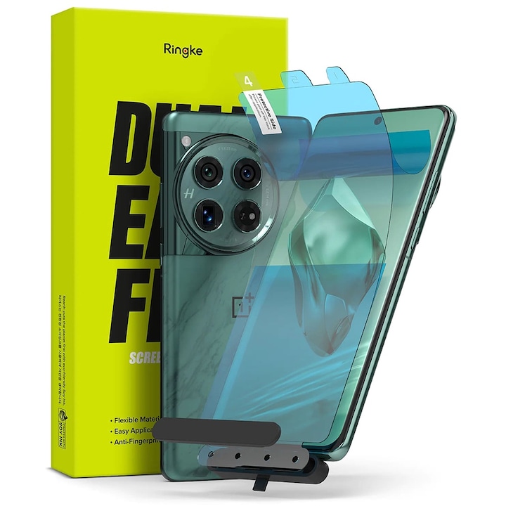 Протектор за OnePlus 12 комплект 2, Cipsir Protect, tru OnePlus 12 - Ringke Dual Easy Full, W78, Polyethylene, Crystal Clear