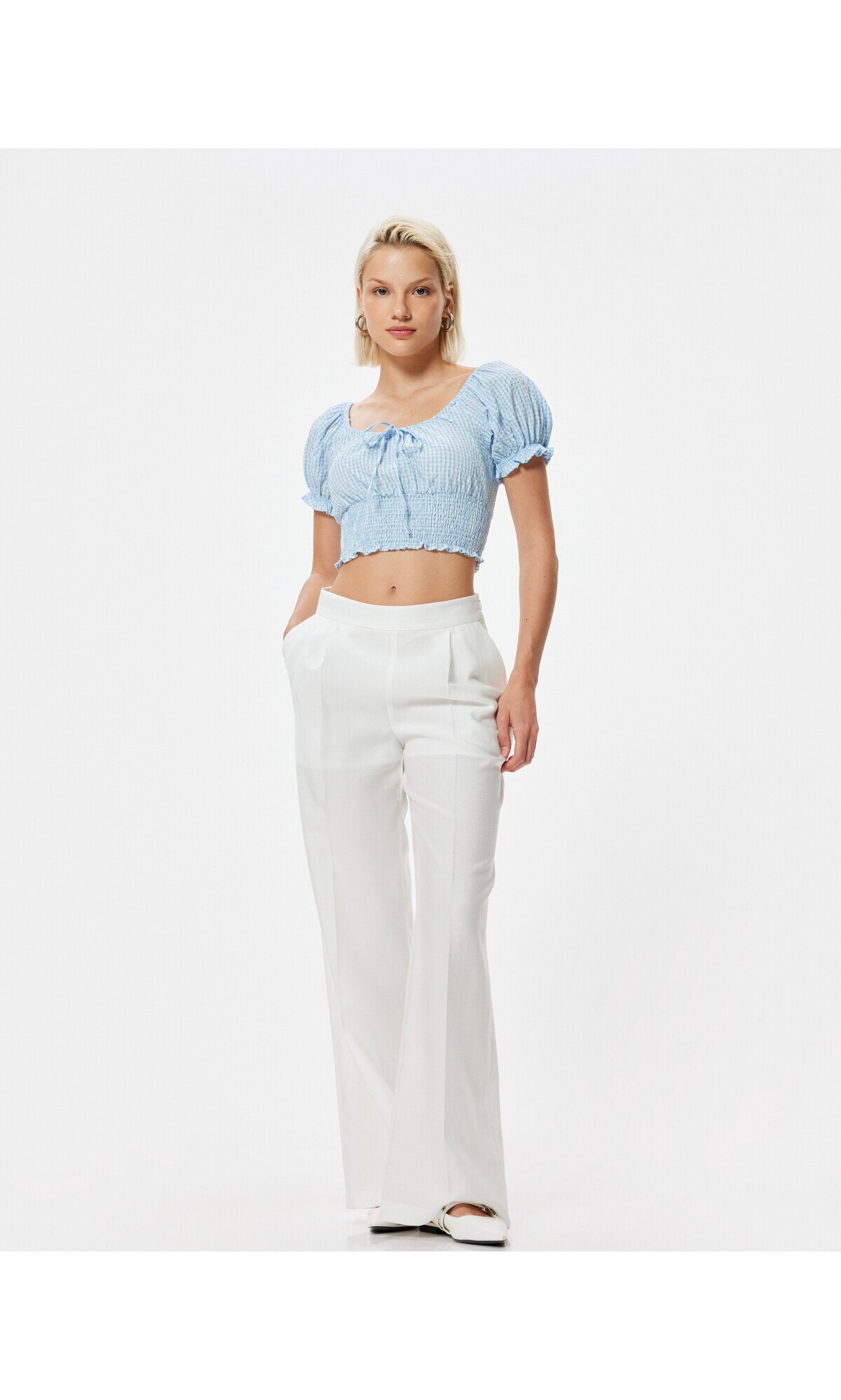 トップス Esan Bluza dama, Koton, 6239, Bumbac/Poliamina/Poliester, Albastru, 34