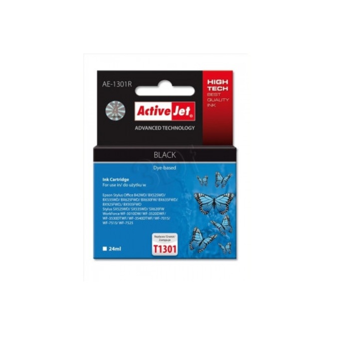 ActiveJet (Epson T1301) Tintapatron Fekete (360299)
