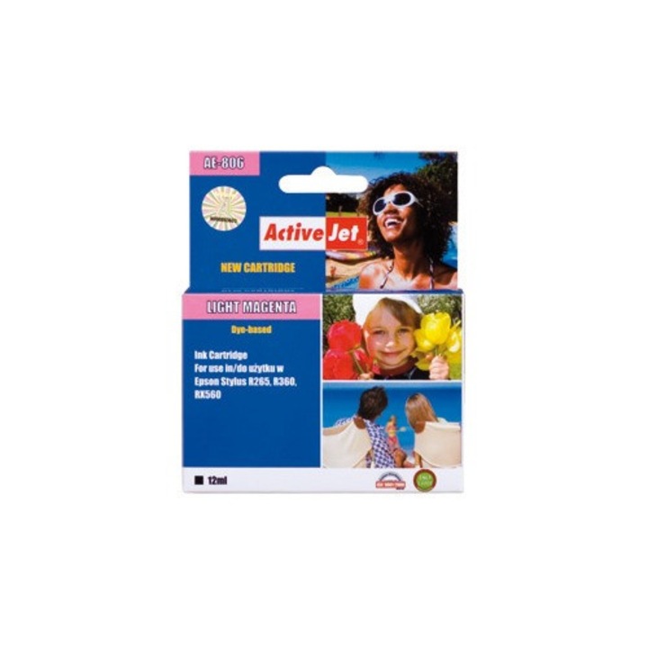 ActiveJet (Epson T0806) Chipes Tintapatron Világos-Magenta (360586)