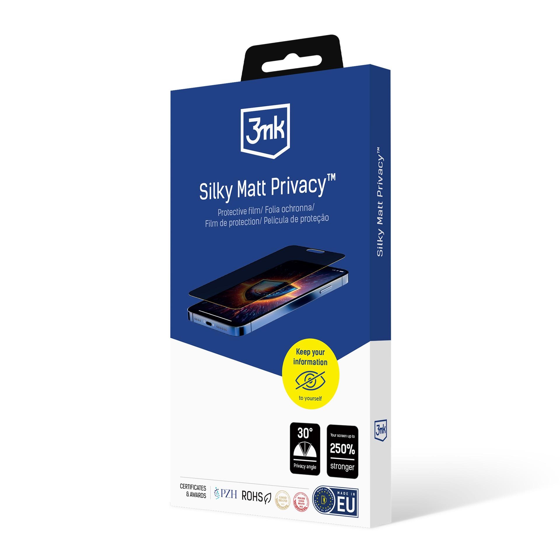 Folie de protectie pentru telefon, 3MK Silky Matt Privacy, rezistenta la zgarieturi, pentru Nubia Music 2