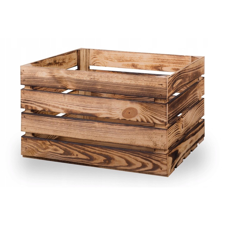 Cutie din lemn pentru depozitare, maro, 50x40x30 cm