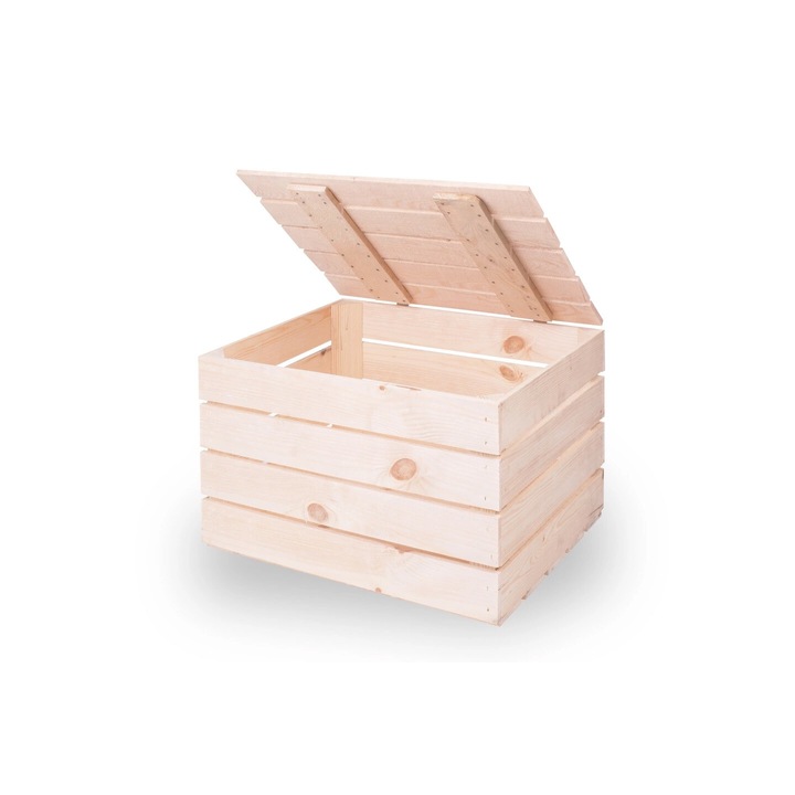 Cutie din lemn cu capac, 50x40x30 cm