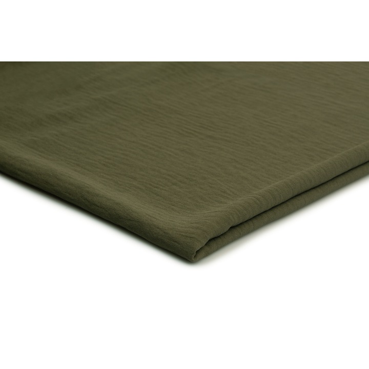 Плат американска крепа, изчистен, каки, 150x200см