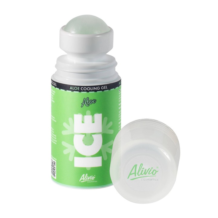 Alivio Ice Aloe hűsítő sportgél, 75ml, golyós, kompakt, kellemes aromájú