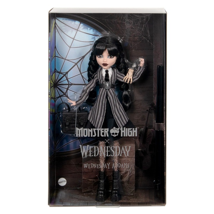 Кукла Monster High Wednesday и аксесоари