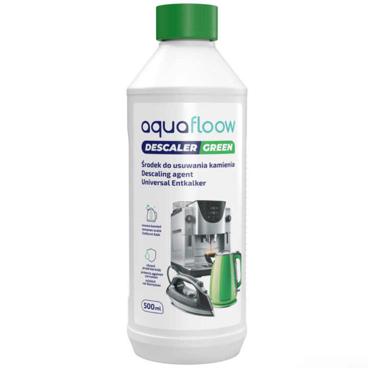 Detartrant masina de cafea lichid 0.5l AquaFloow compatibil cu Bosch Siemens Delonghi