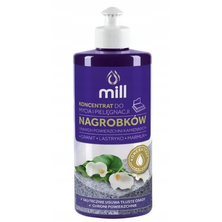 Concentrat pentru spalarea si ingrijirea pietrelor funerare, Mill Clean, 250 ml, Magnolia
