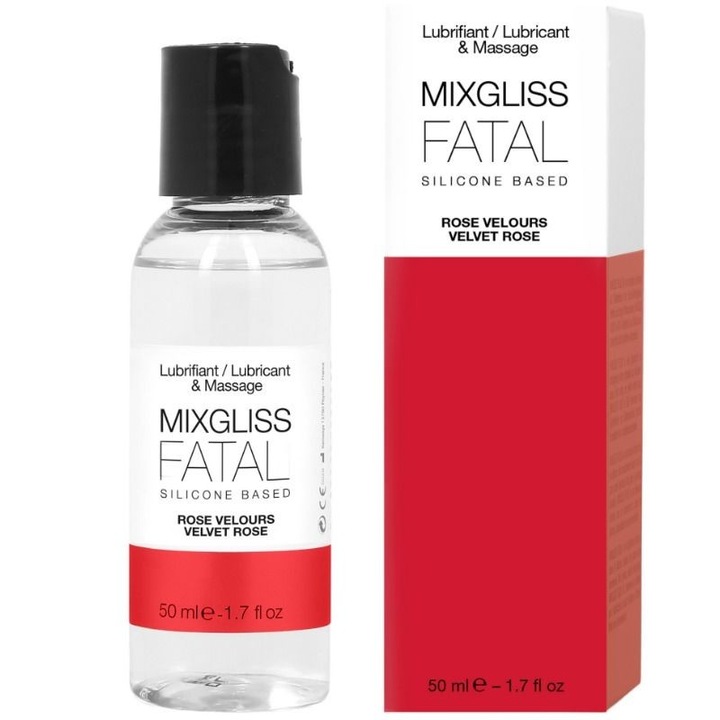 Síkosító Mixgliss Fatal, 50ml, rózsa illat, 2 az 1-ben