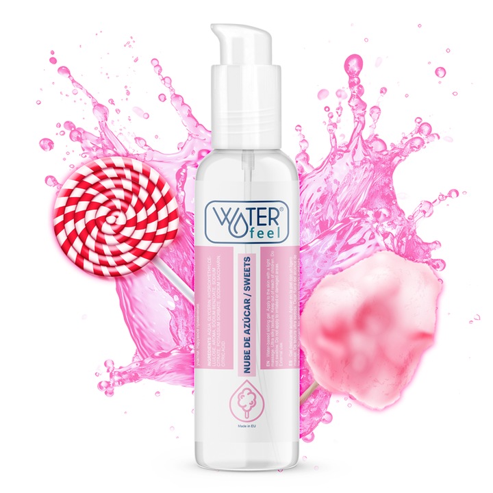 Waterfeel лубрикант на водна основа, аромат Sugar Clouds, 175 ml, капачка с ключалка, лесен за почистване