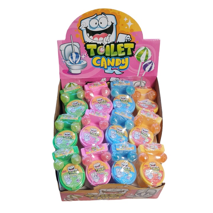 Acadele Toilet Candy Prestige cu praf efervescent acrisor, 24 de bucati ...