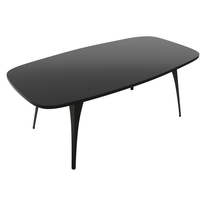 Masuta pentru cafea Kysipto, 120x60x45 cm, negru, Mirjan24