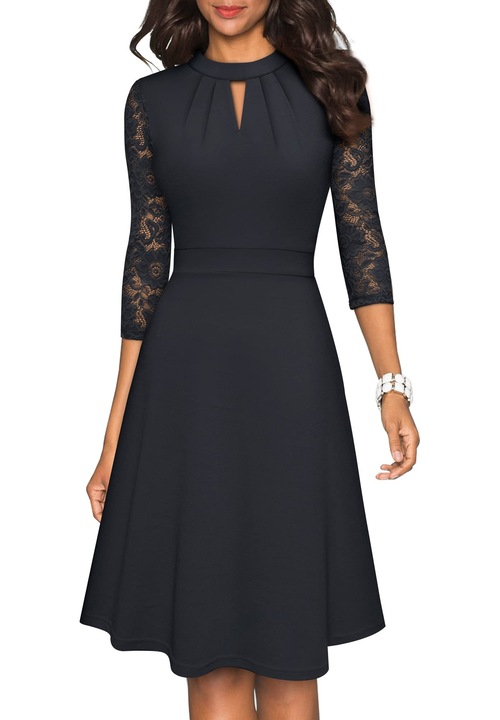Rochie, Cozevdnt, negru, Negru