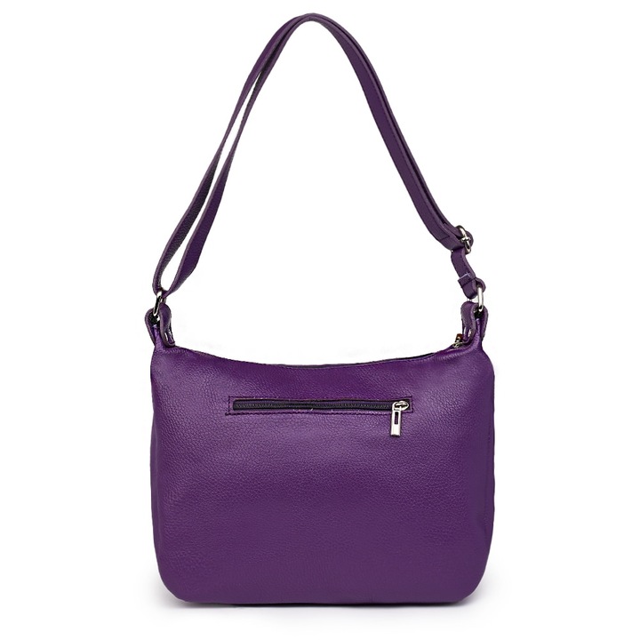 Természetes bőr táska Amelia lila