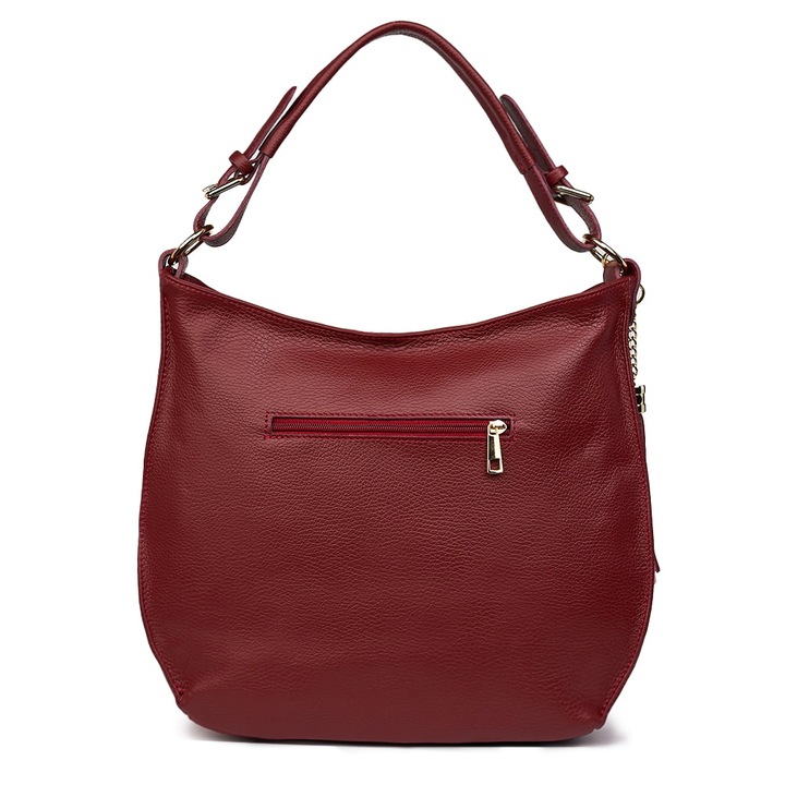 Edina noi taska termeszetes borbol, Bordó, 29x36cm