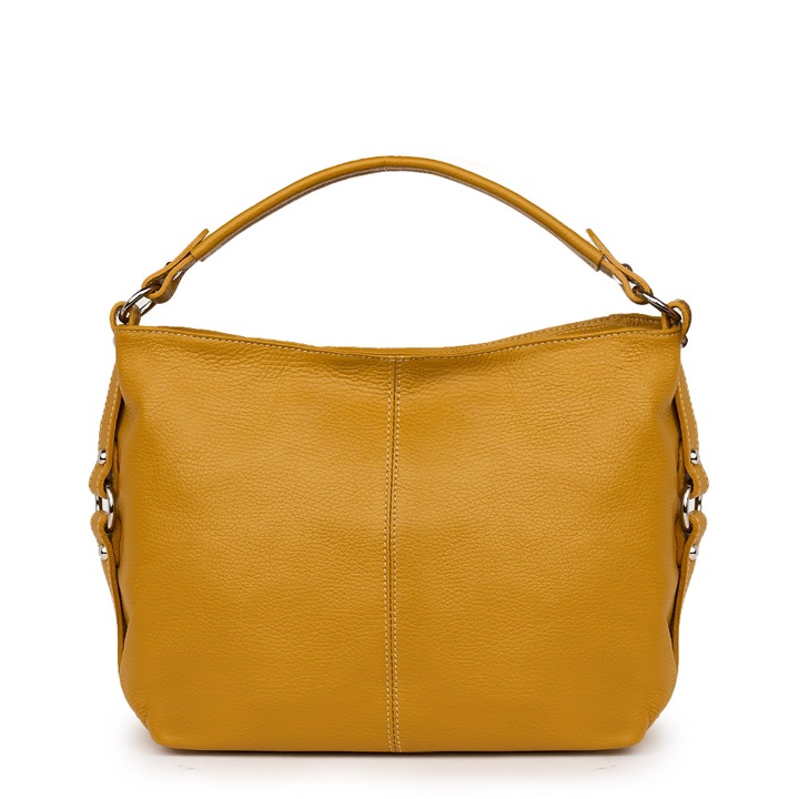 Кожена чанта Samiradwqfwq, Жълт, 27x38cm