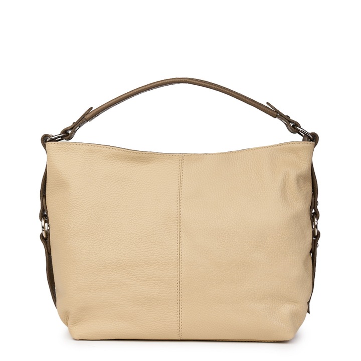 myOwn Női táska, Barna/Krémszín, 27x38cm