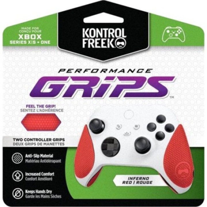 KontrolFreek Performance Xbox One меки ръкохватки червени